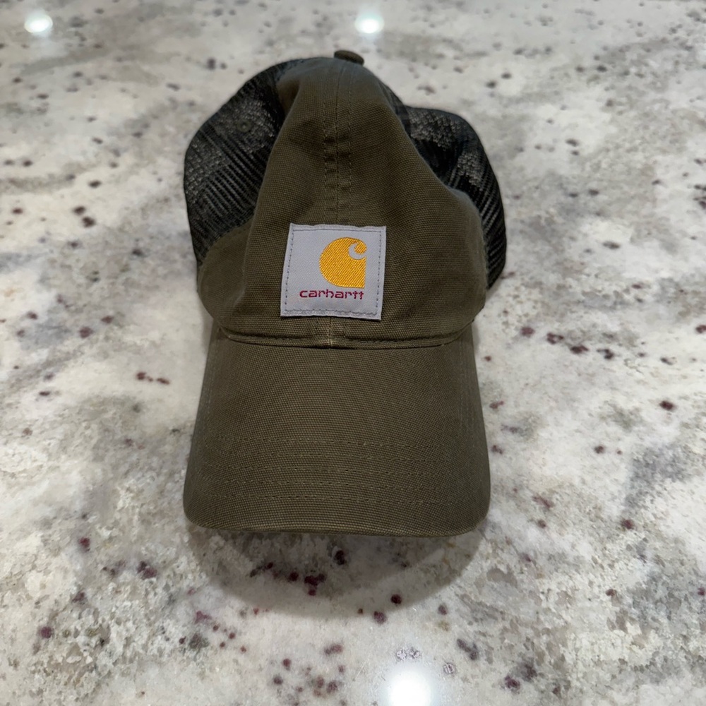 Carhartt Dark Olive mesh back cap